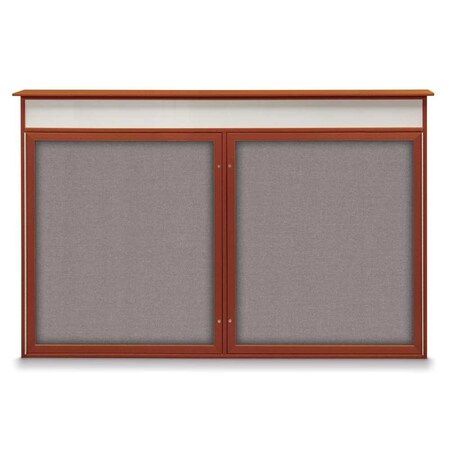 United Visual Products Open Faced Traditional Corkboard, 96x48" UV647A-WHITE-CORK